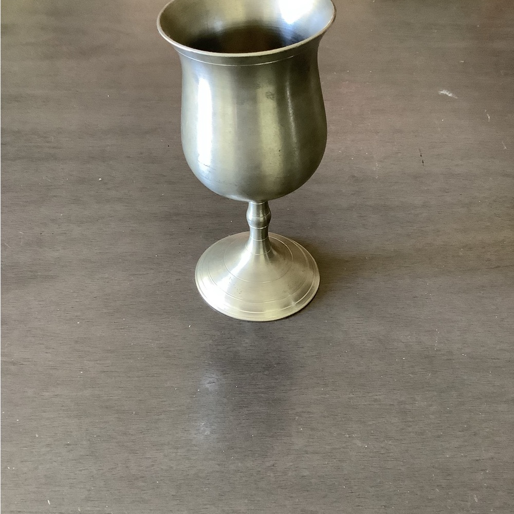 Elegant Pewter Goblet